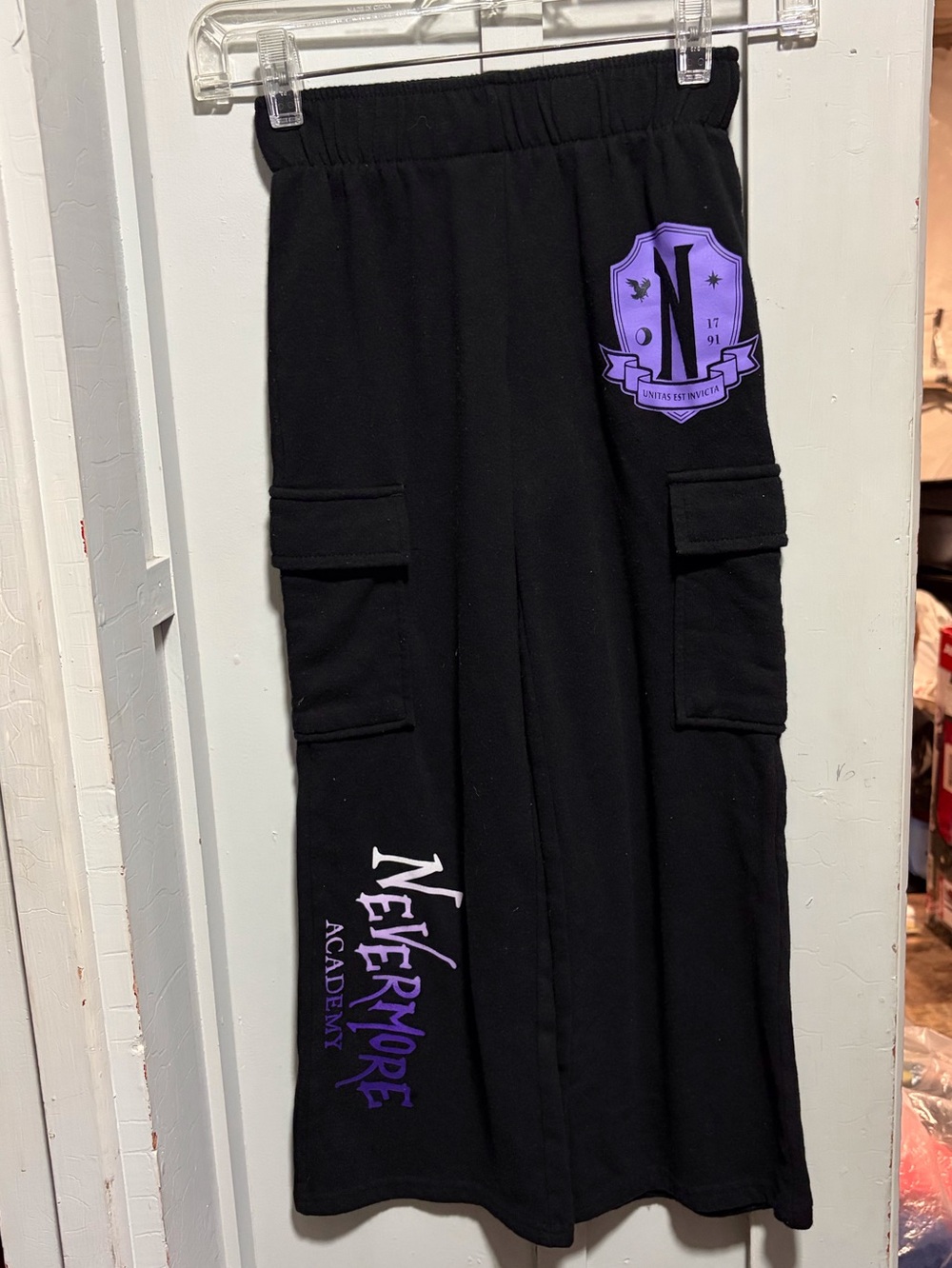Kids Wednesday sweatpants size s